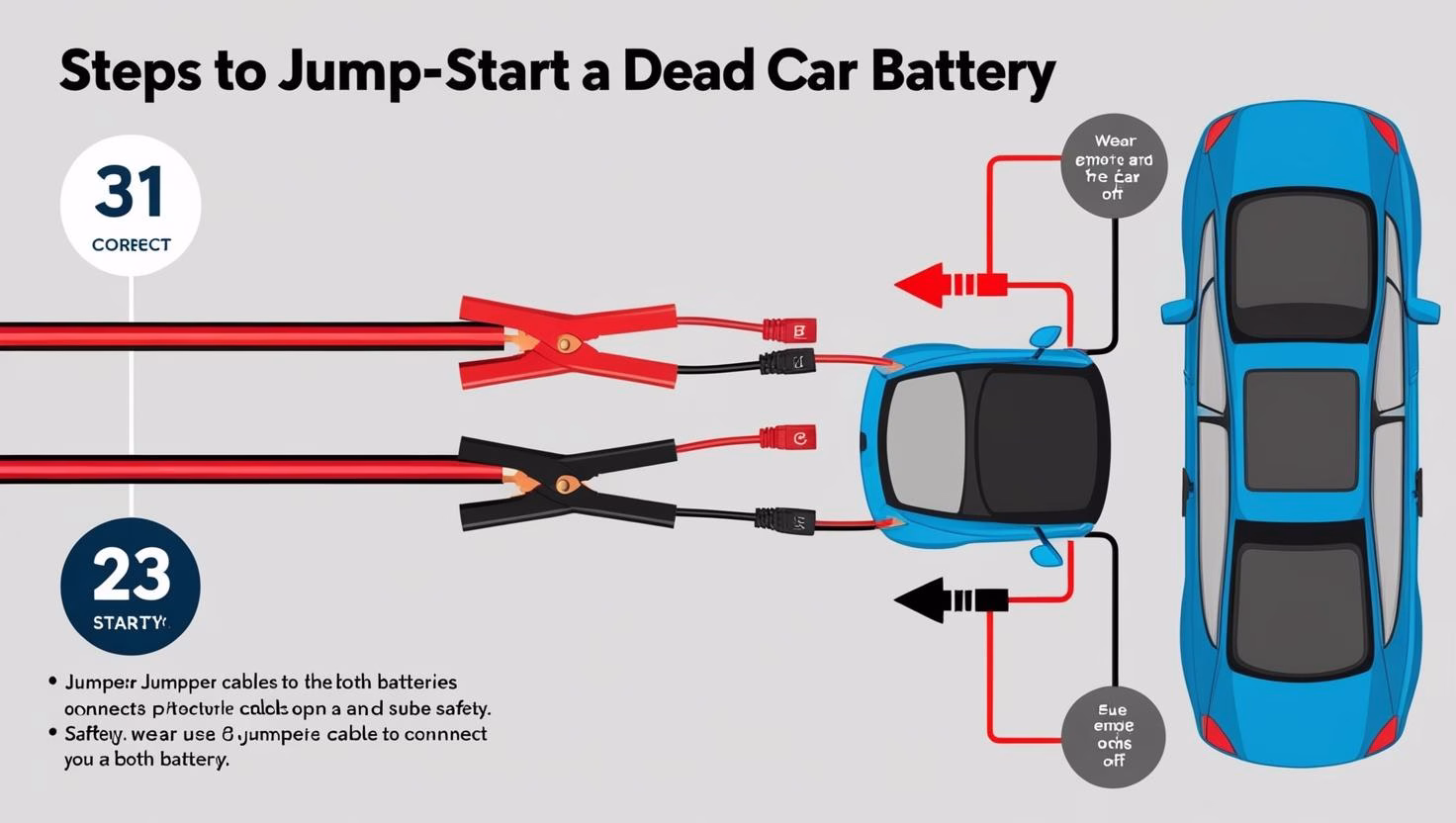 how to jump-start a dead car battery
